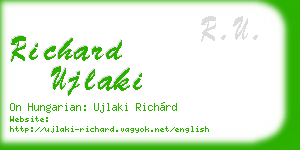richard ujlaki business card
