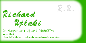 richard ujlaki business card